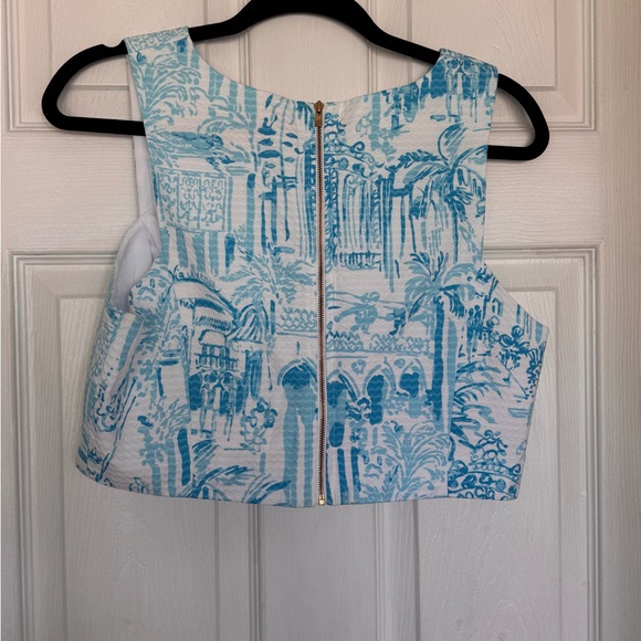 Lilly Pulitzer Blue and White Mini Skirt - Picture 5 of 14